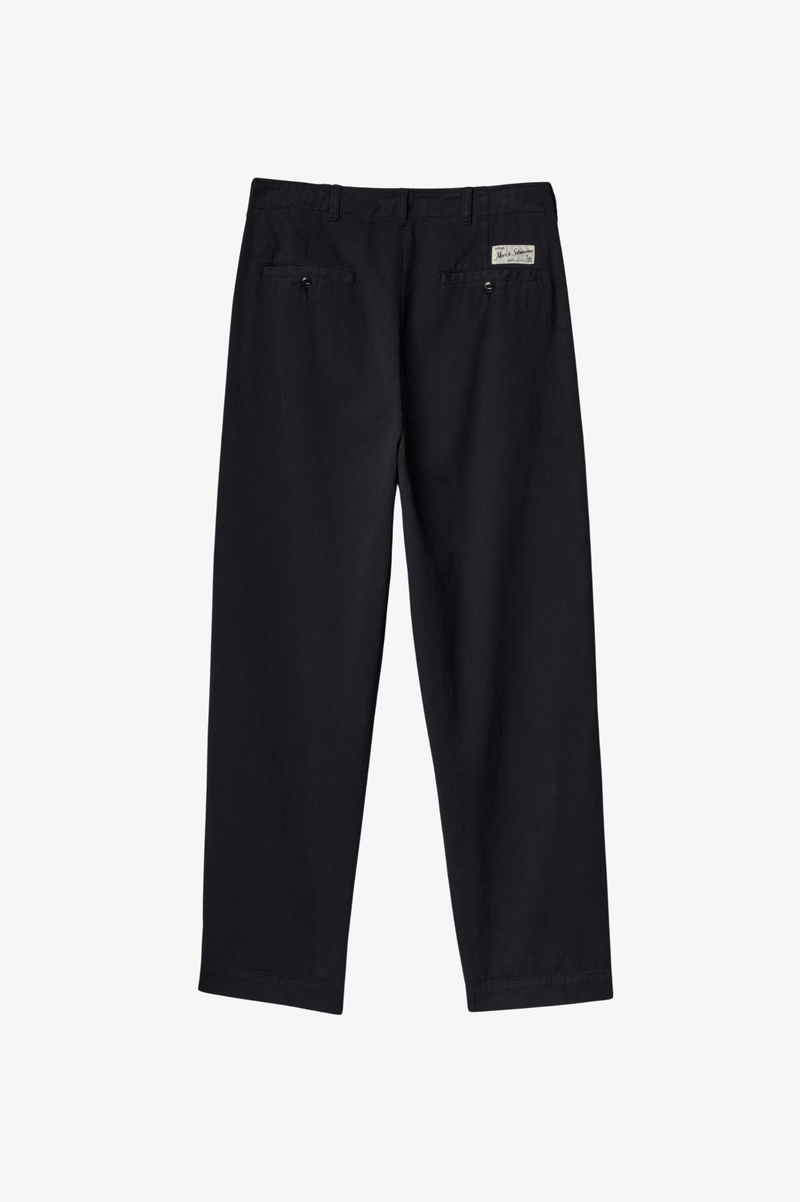 RIDER01T PLEATED TWILL PANTS