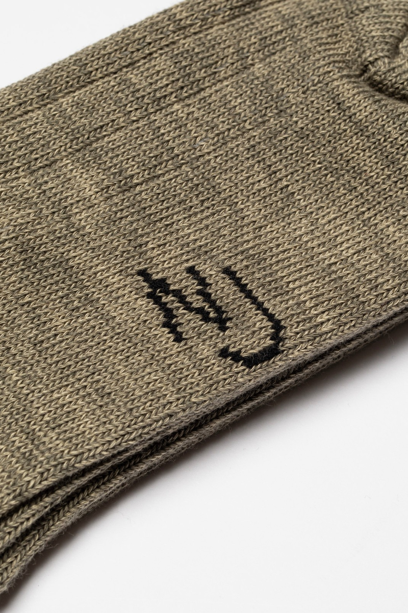 MEN BROAD RIBBED SOCKS DESERT