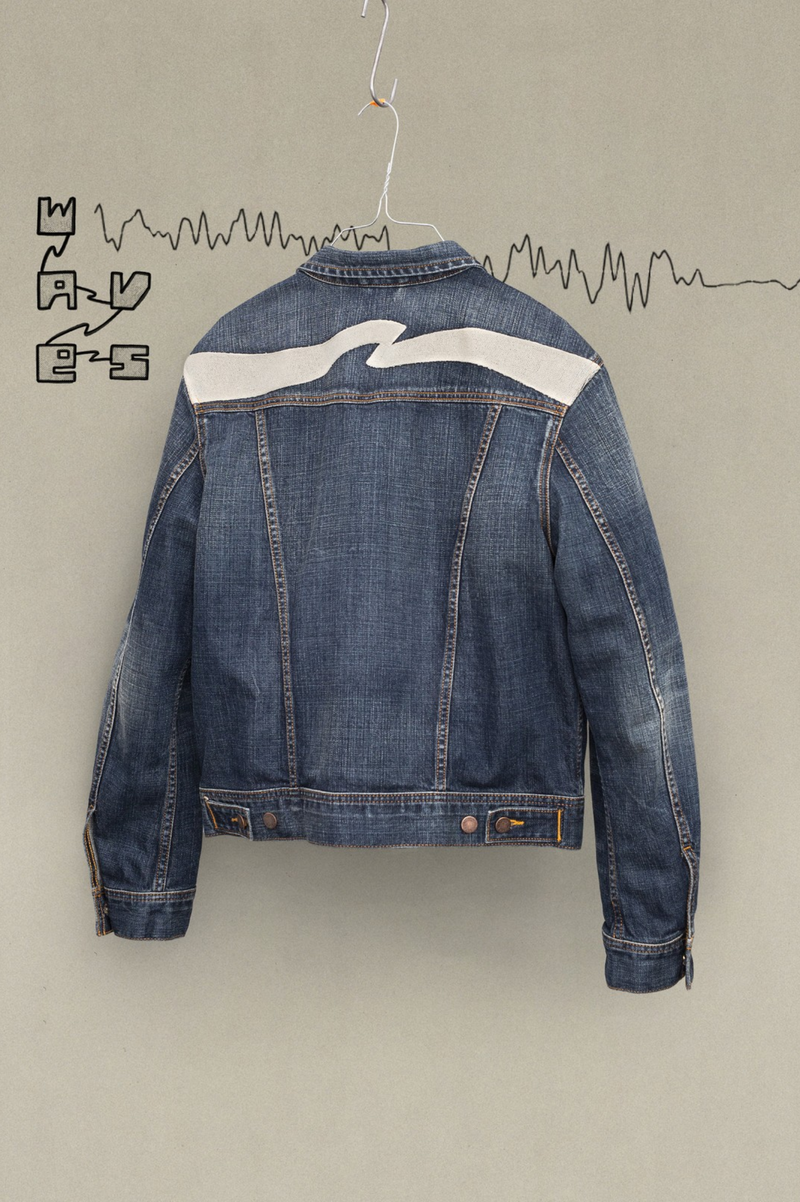 CONNY DENIM JACKET BIG WAVE