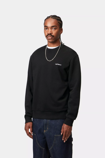 SCRIPT EMBROIDERY SWEATSHIRT