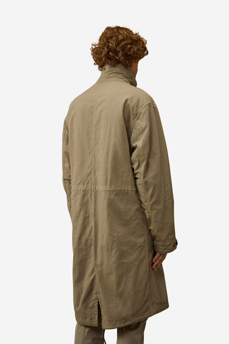 TWILL FISHTAIL PADDED COAT