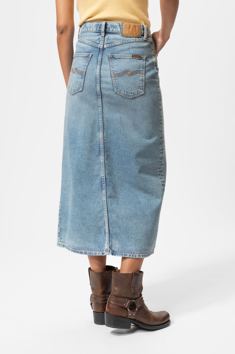 ANNA DENIM SKIRT DESERT LIGHT BLUE