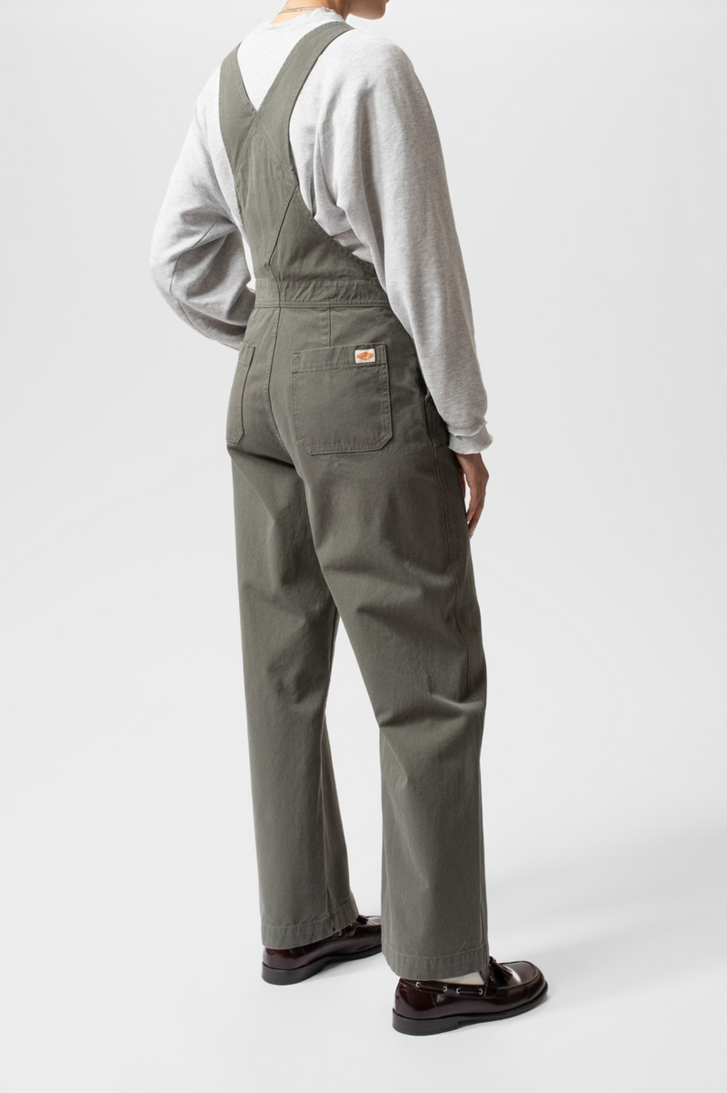 KLARA DUCK CANVAS DUNGAREES GREEN