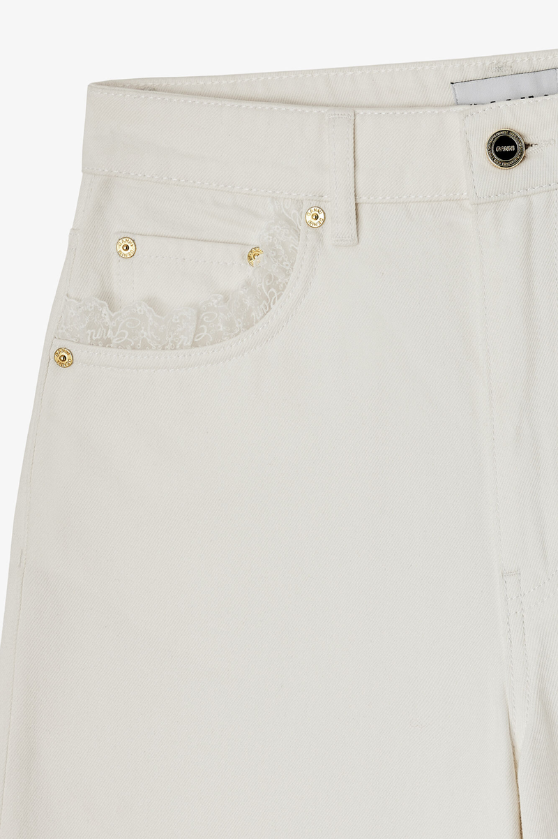 WHITE DENIM LARI JEANS