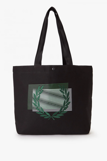 FRED PERRY GLITCHED GRAPHIC TOTE