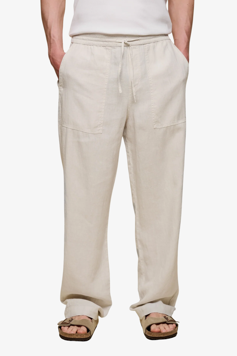 PANTS05 WORKERS'S LINEN DRAWSTRING PANTS