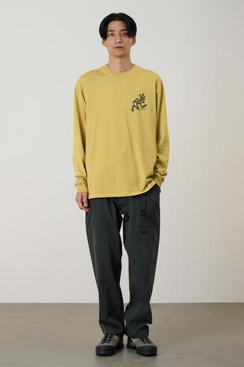 RUNNING MAN L/S TEE PIGMENT DYED