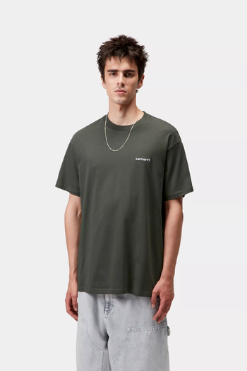 S/S SCRIPT EMBROIDERY T-SHIRT