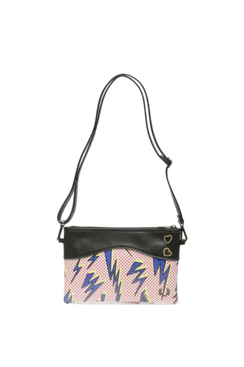 FRED PERRY AMY LIGHTNING PRINT SIDE BAG