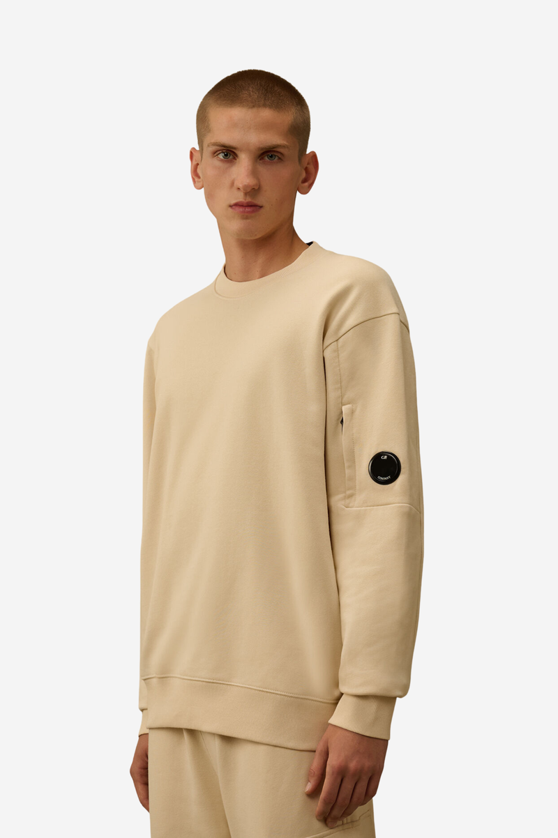DIAGONAL RAISED FLEECE CREWNECK LENS SWEATSHIRT