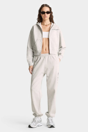 NY HEALTH CLUB CROPPED ZIP HOODIE