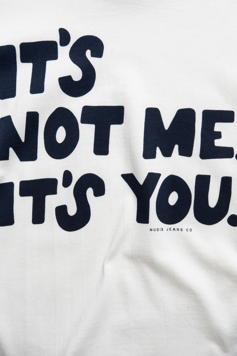 TINY TEE IT IS NOT ME OFFWHITE