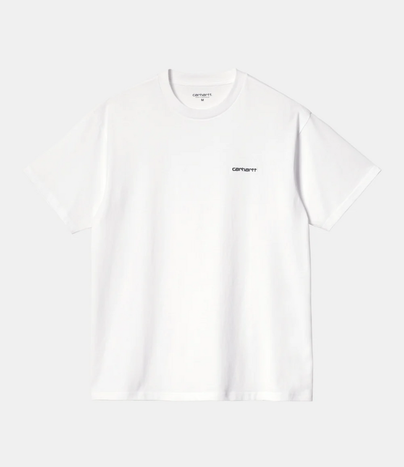 S/S SCRIPT EMBROIDERY T-SHIRT