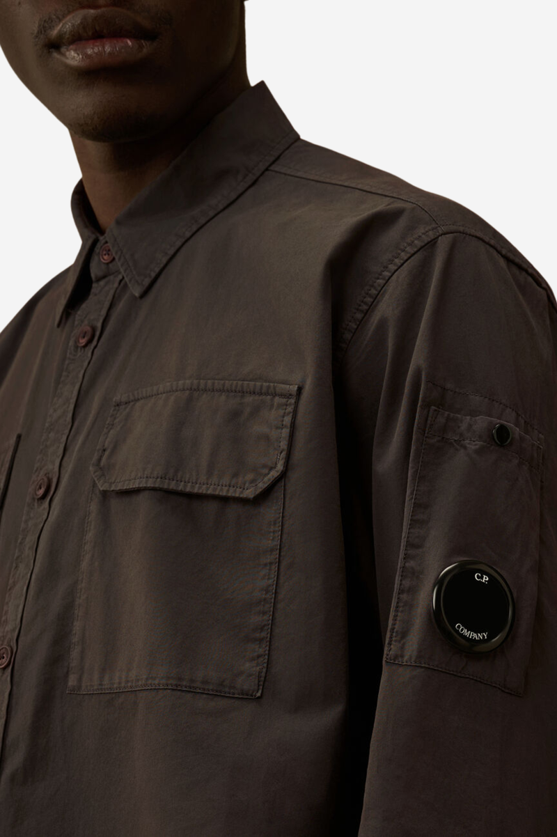 ORGANIC GABARDINE LONGSLEEVE BUTTON SHIRT