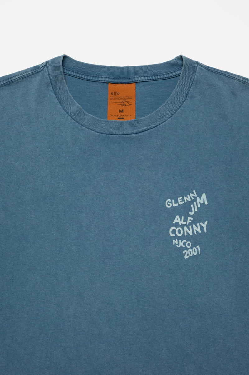 ROY T-SHIRT OG LINEUP  FRENCH BLUE