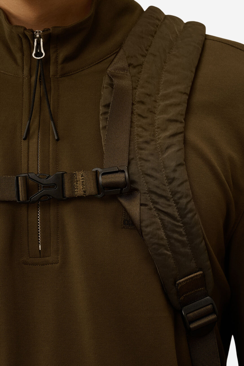 NYLON B ROUNDED BACKPACK