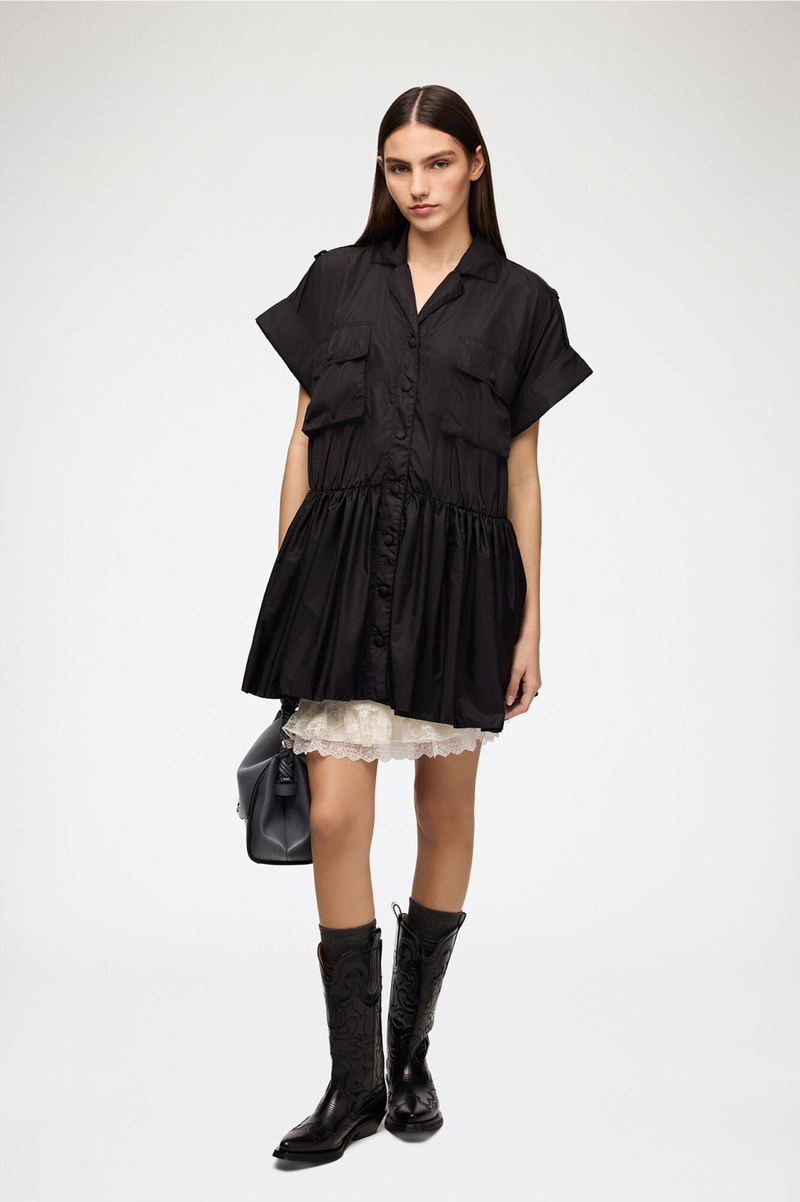 FLYWEIGHT NYLON MINI UTILITY DRESS