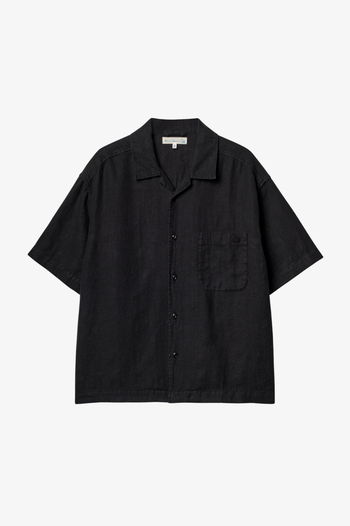 SHIRT03LI LINEN BOWLING SHORT SLEEVE SHIRT