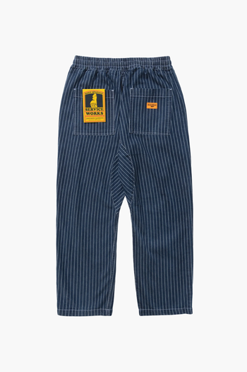 PINSTRIPE DENIM CHEF PANTS