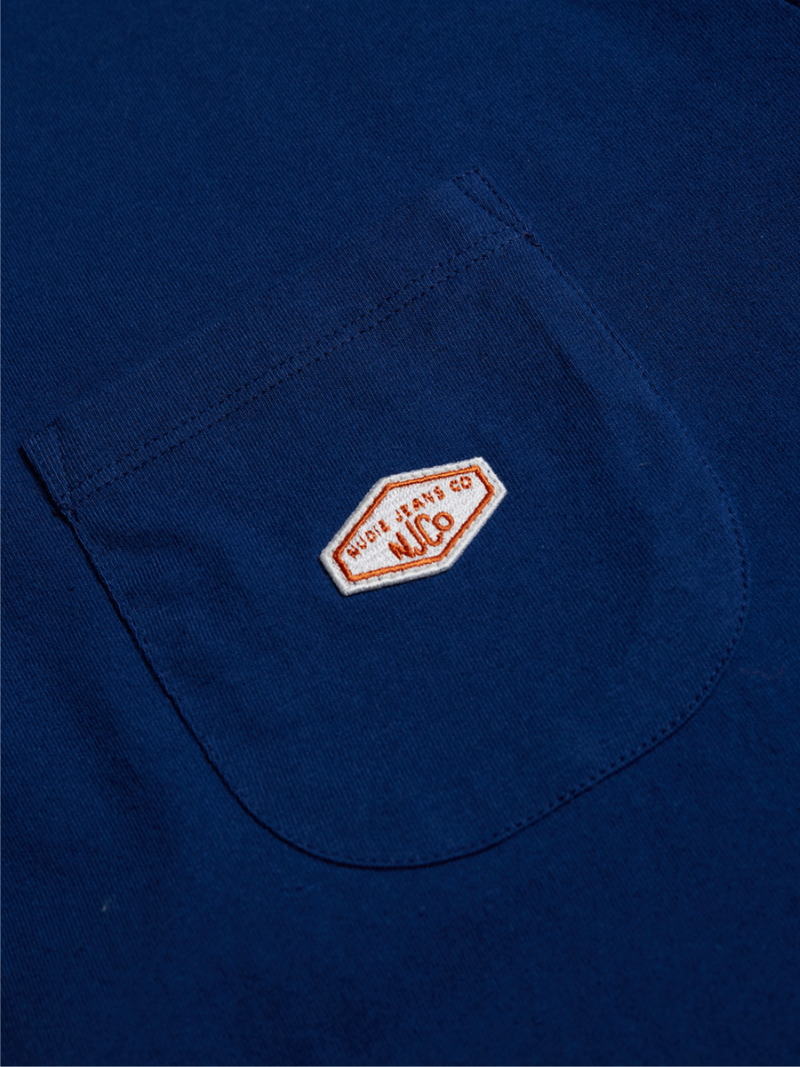 LEFFE POCKET TEE FRENCH BLUE