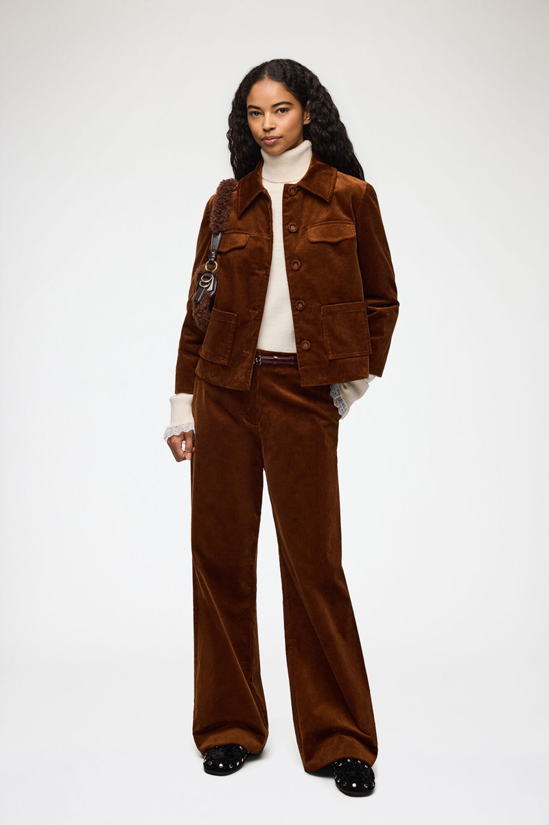CORDUROY LOW CROTCH PANTS