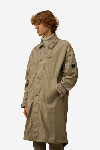 TWILL FISHTAIL PADDED COAT