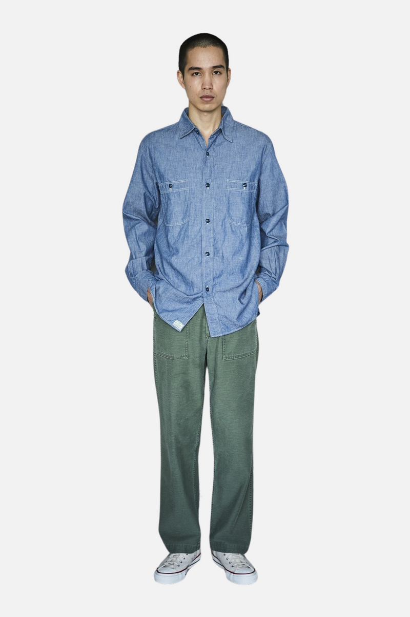 SLIM FIT CHAMBRAY WORK SHIRT