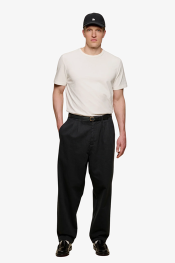RIDER01T PLEATED TWILL PANTS