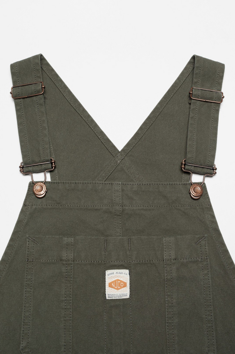 KLARA DUCK CANVAS DUNGAREES GREEN