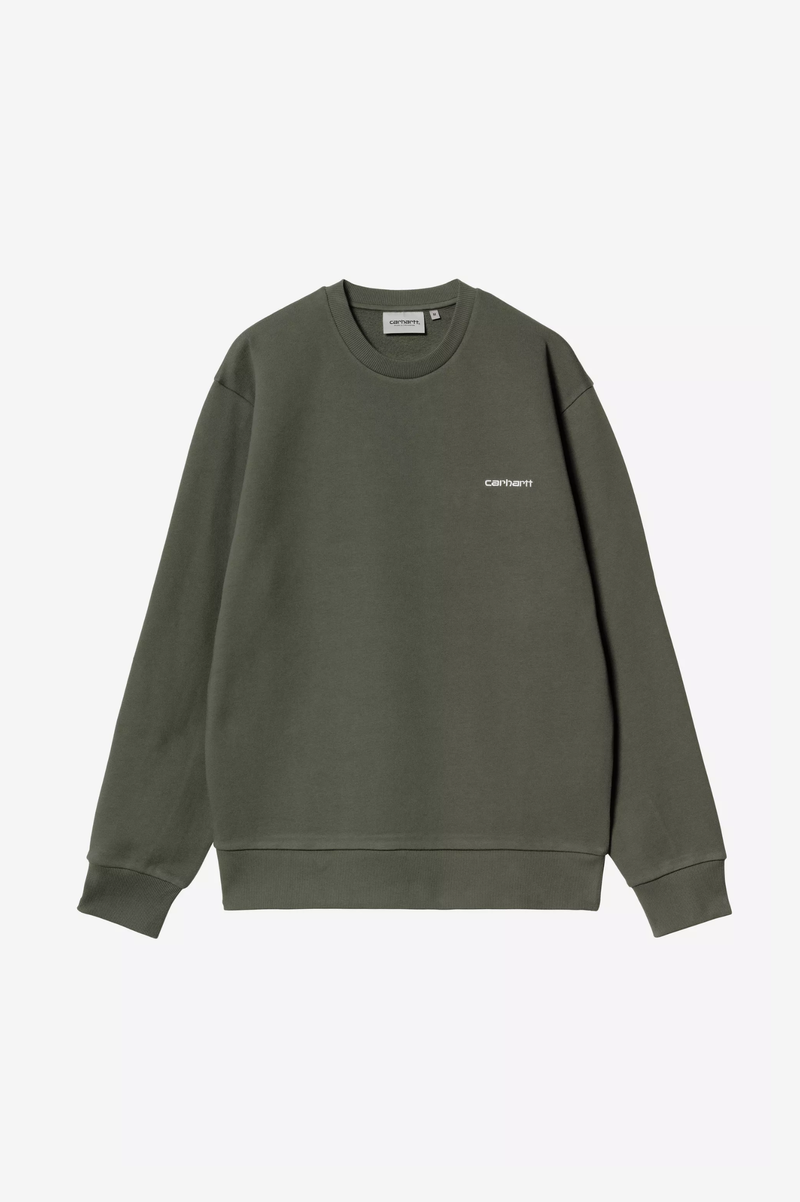 SCRIPT EMBROIDERY SWEATSHIRT