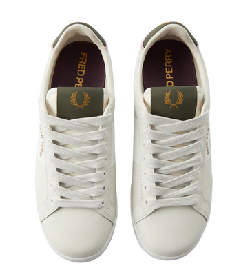 FRED PERRY B722 LEATHER/ FP ARCH BRANDED