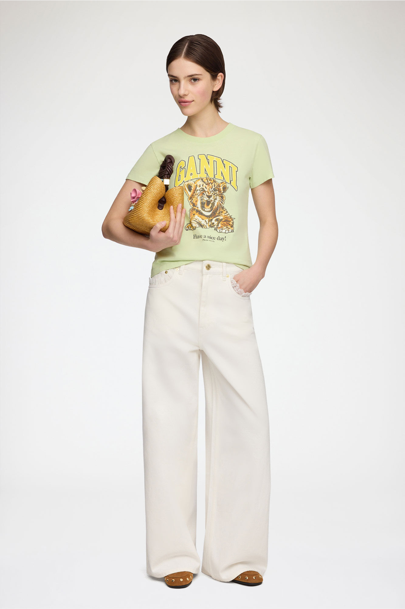 WHITE DENIM LARI JEANS