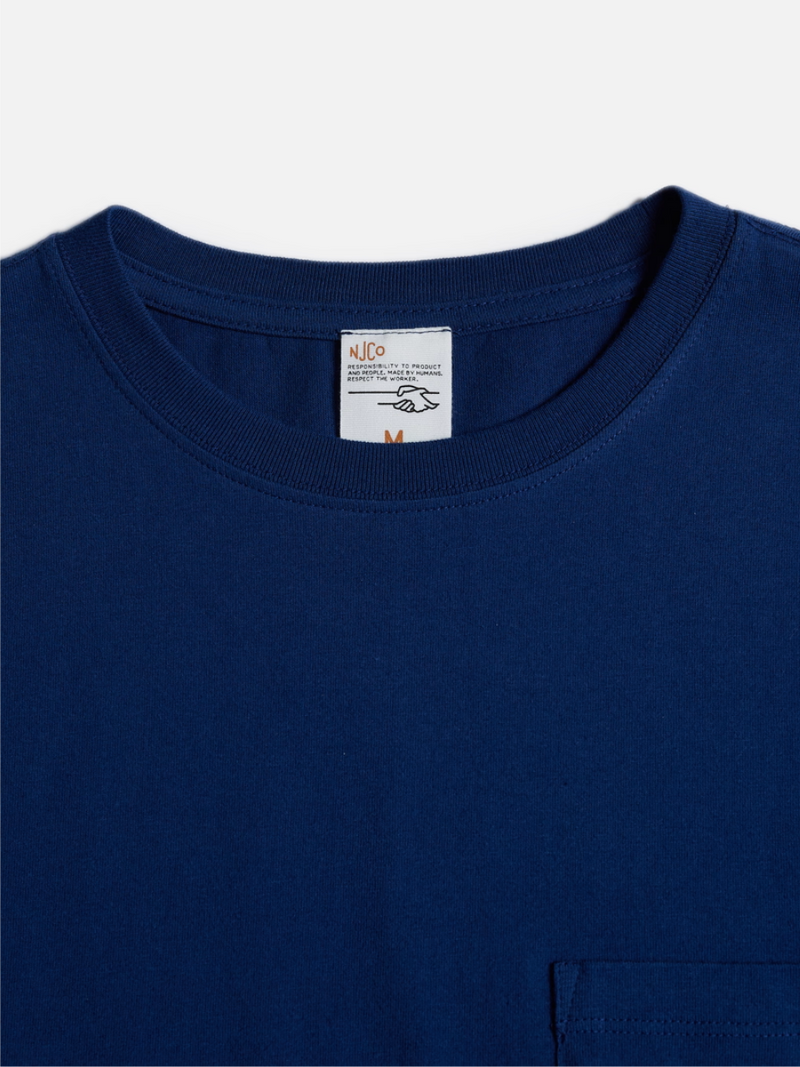 LEFFE POCKET TEE FRENCH BLUE