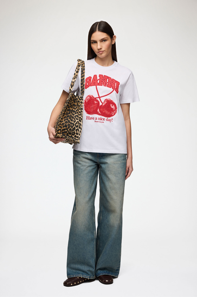 BASIC COTTON JERSEY CHERRY WITH CAVIAR