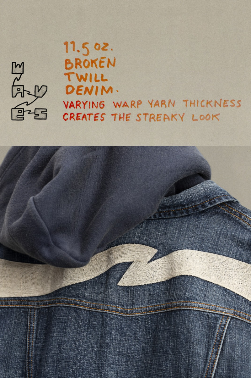 CONNY DENIM JACKET BIG WAVE