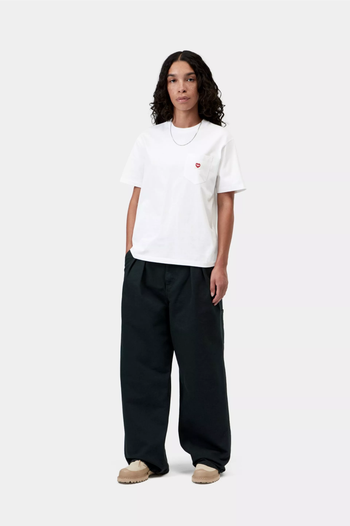 W' S/S POCKET SMALL HEART T-SHIRT