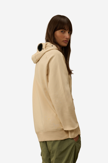 DIAGONAL RAISED FLEECE GOGGLE SWEATSHIRT