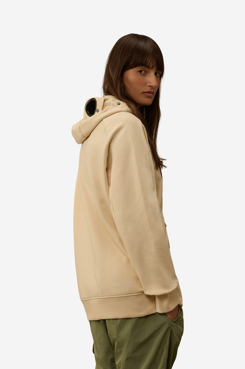 DIAGONAL RAISED FLEECE GOGGLE SWEATSHIRT