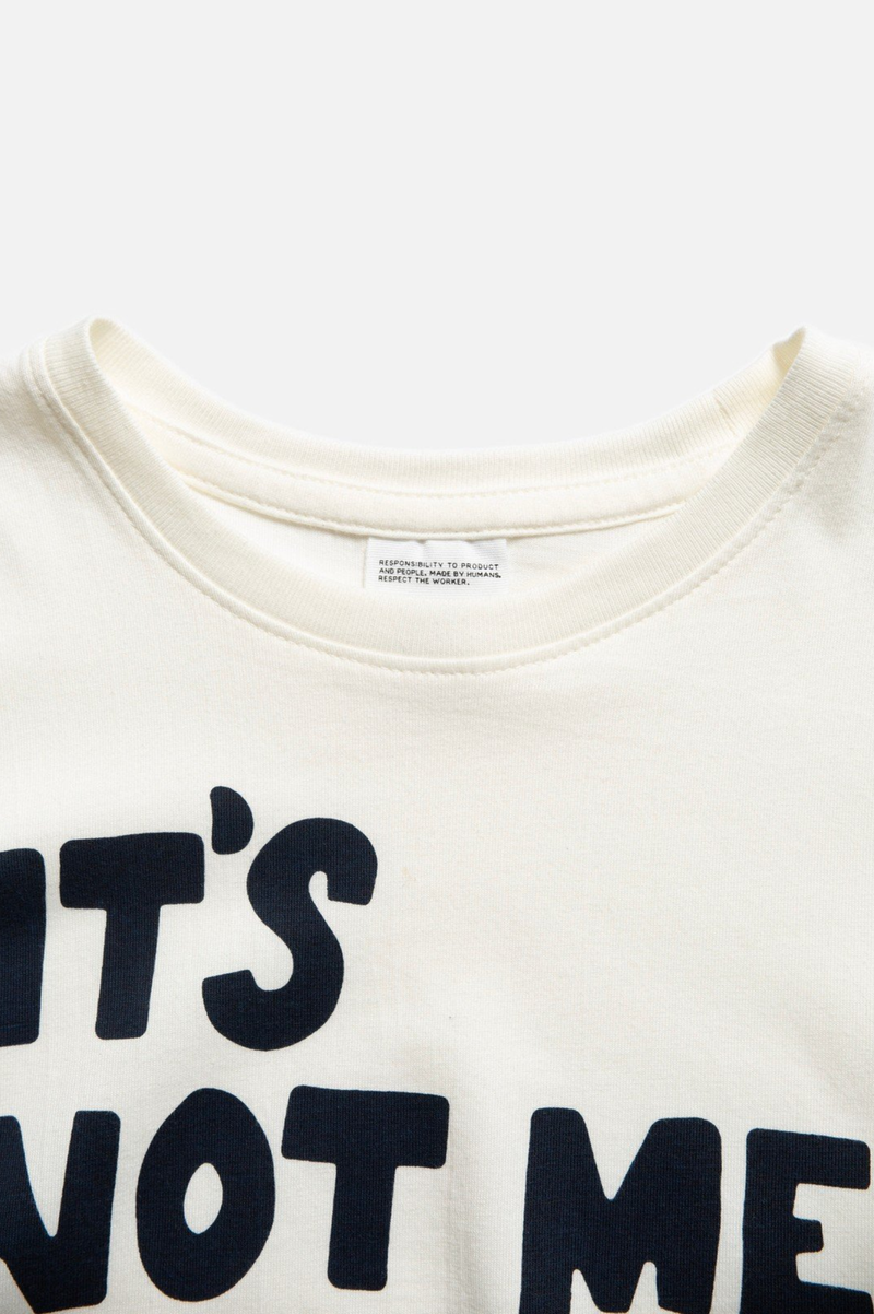 TINY TEE IT IS NOT ME OFFWHITE