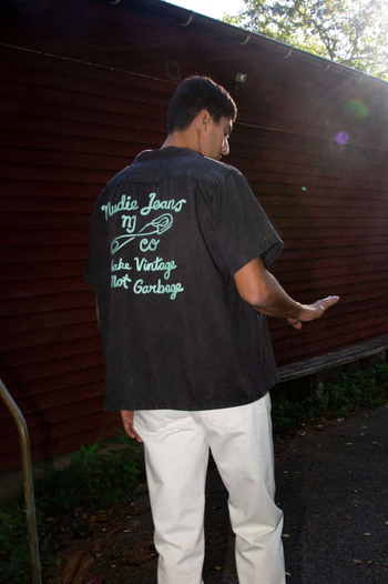 ARTHUR BOWLING SHIRT SAFTEY PI  BLACK