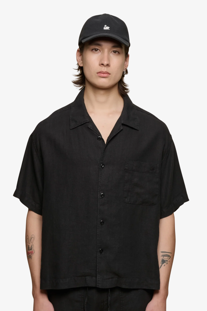 SHIRT03LI LINEN BOWLING SHORT SLEEVE SHIRT