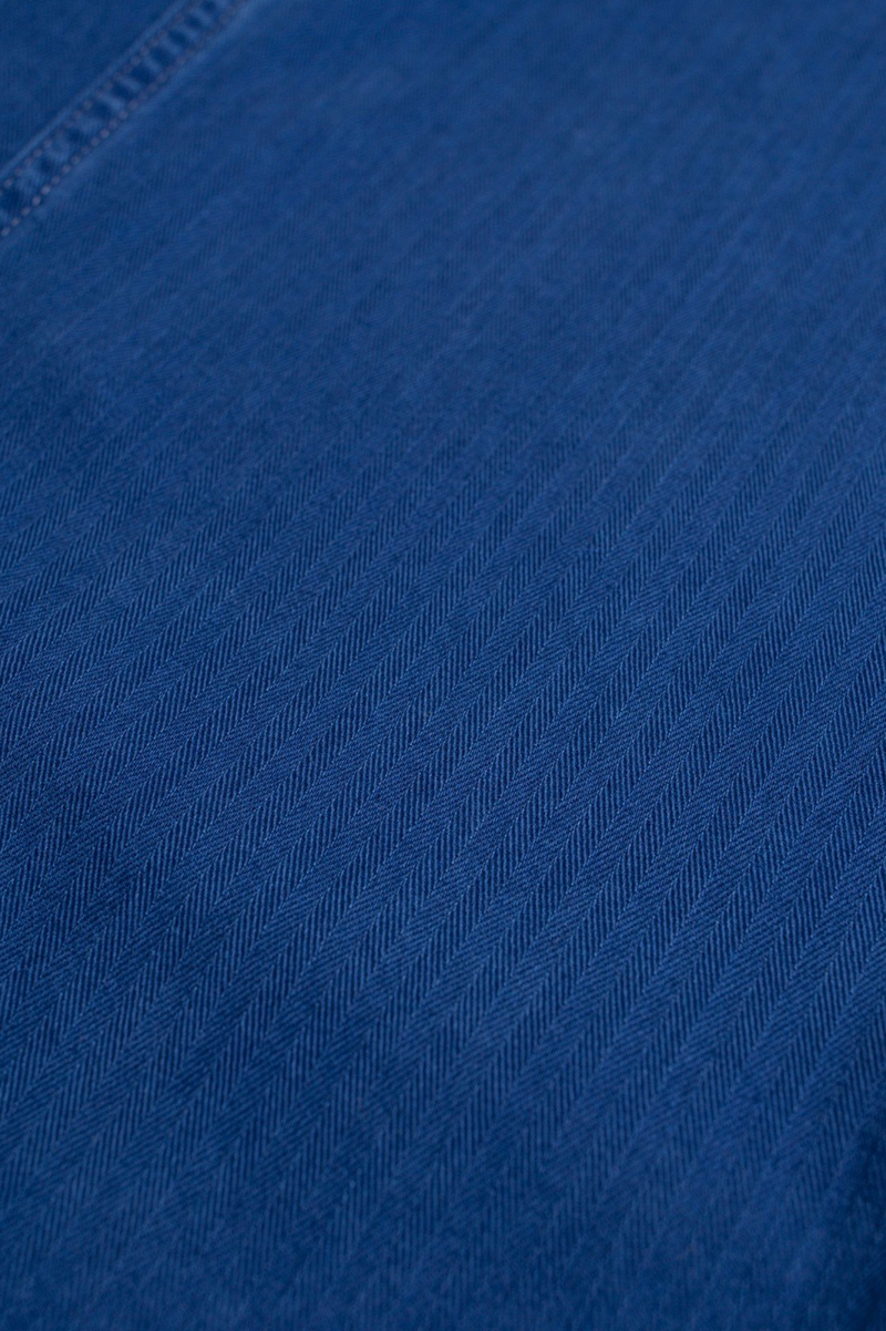 WENDY HERRINGBONE DENIM PANTS BLUE