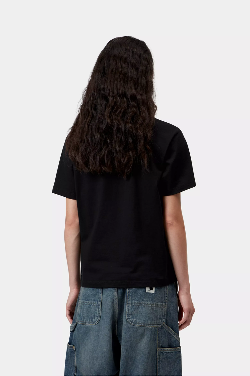 W' S/S POCKET SMALL HEART T-SHIRT