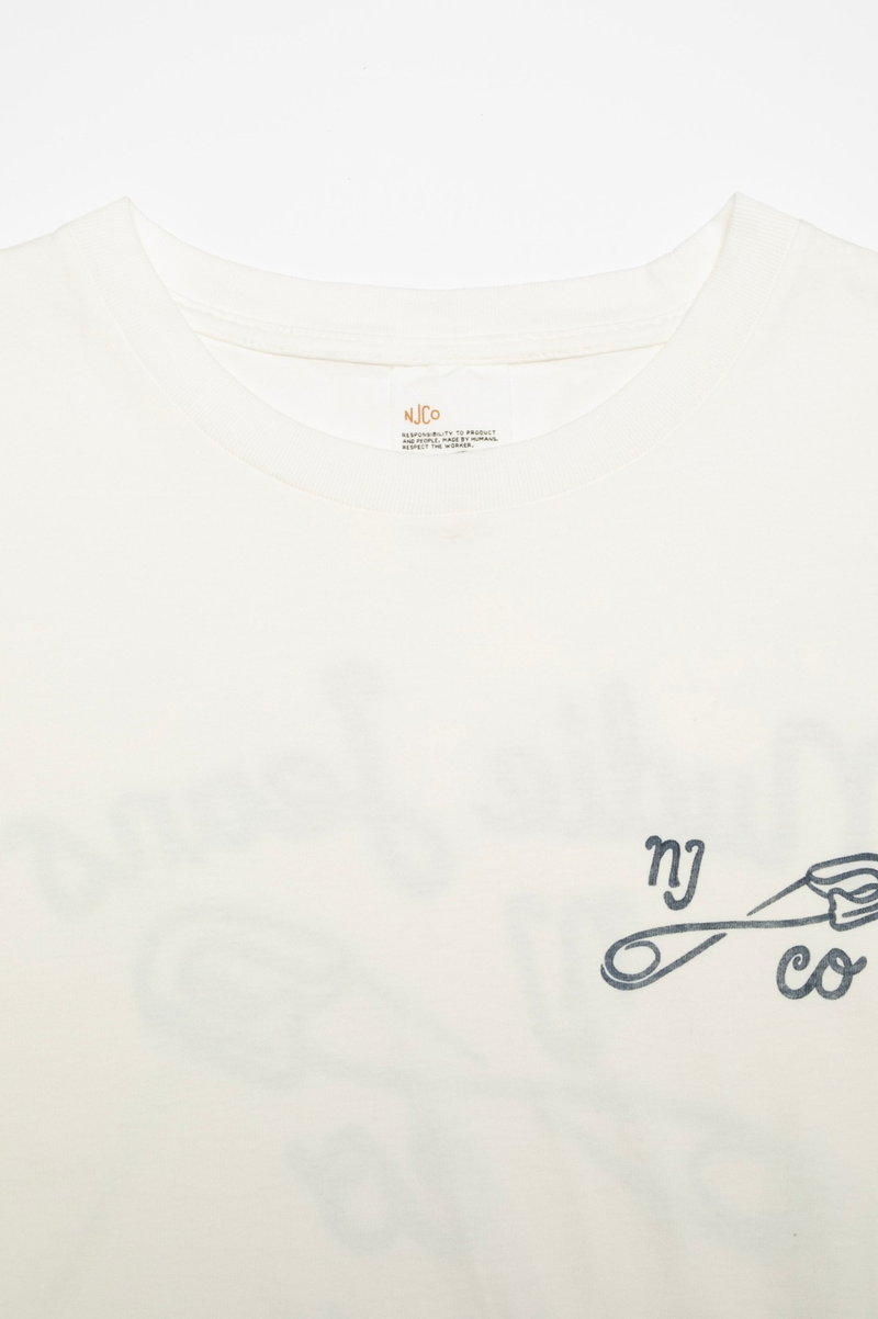 ROY T-SHIRT NJCO PIN  CHALK WHITE