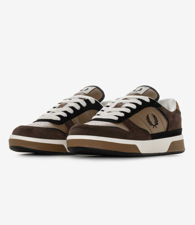 FRED PERRY B300 CORD EMBOSS SUEDE/LEATHER