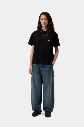 W' S/S POCKET SMALL HEART T-SHIRT
