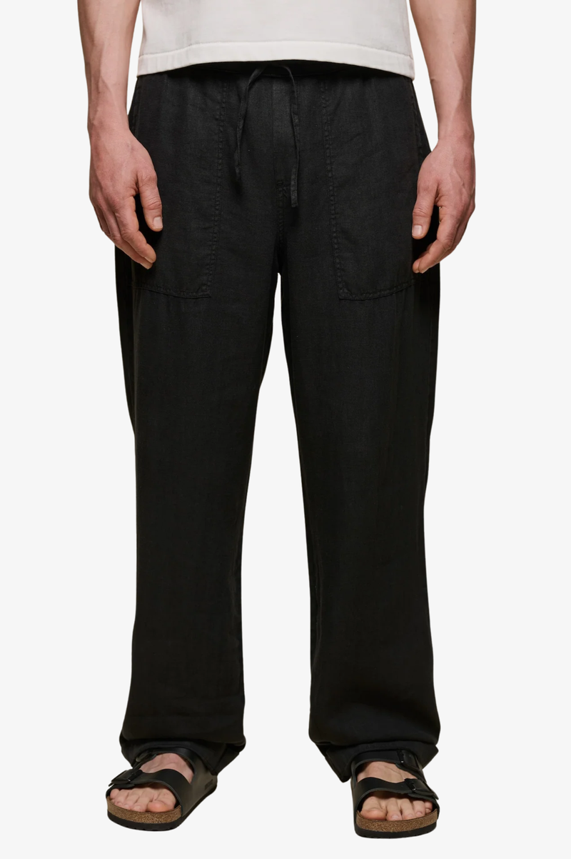 PANTS05 WORKERS'S LINEN DRAWSTRING PANTS