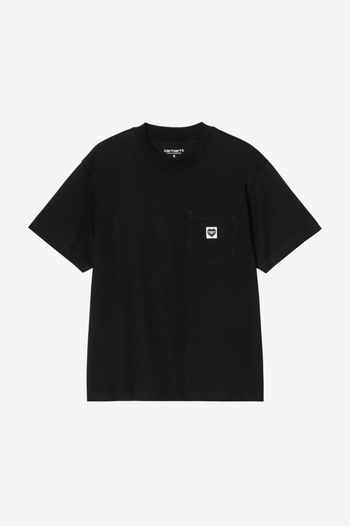 W' S/S POCKET SMALL HEART T-SHIRT