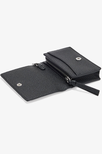 GANNI CARD HOLDER WITH FLAP GRAINED