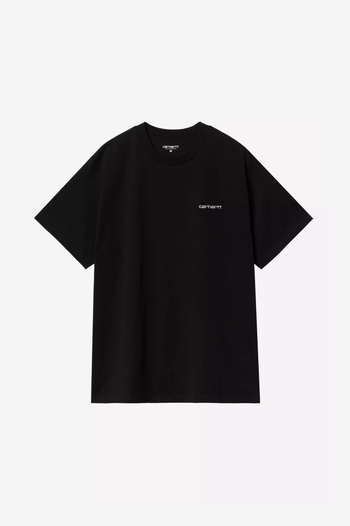 S/S SCRIPT EMBROIDERY T-SHIRT